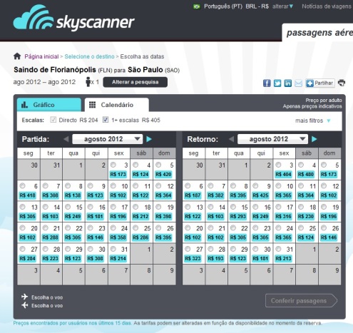 Skyscanner site busca de passagens aérea viagem turismo travel tourism search price barato cheap hoteis