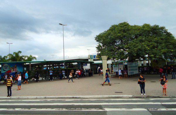 Terminal central de Florianópolis, conhecido como "Ticen"